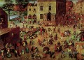 Spiele für Kinder Flämisch Renaissance Bauer Pieter Bruegel der Ältere